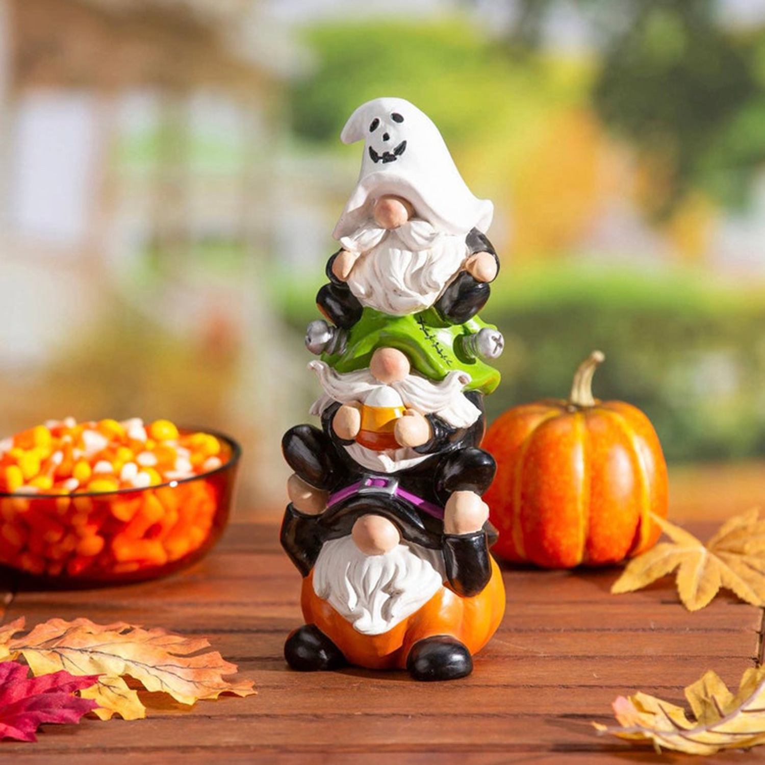 Title 3, Halloween Pyramid Statue Resin Crafts Home Deco...