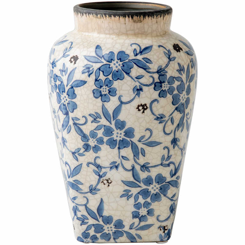 Title 5, Blue And White Porcelain Vintage Ice Cracked Ce...