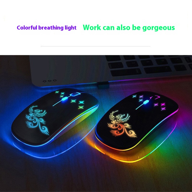 Title 3, Rechargeable Wireless Bluetooth Luminous Mouse