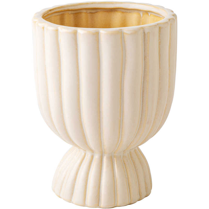 Title 5, Embossed High-leg Ceramic Vase Bedroom Decoration