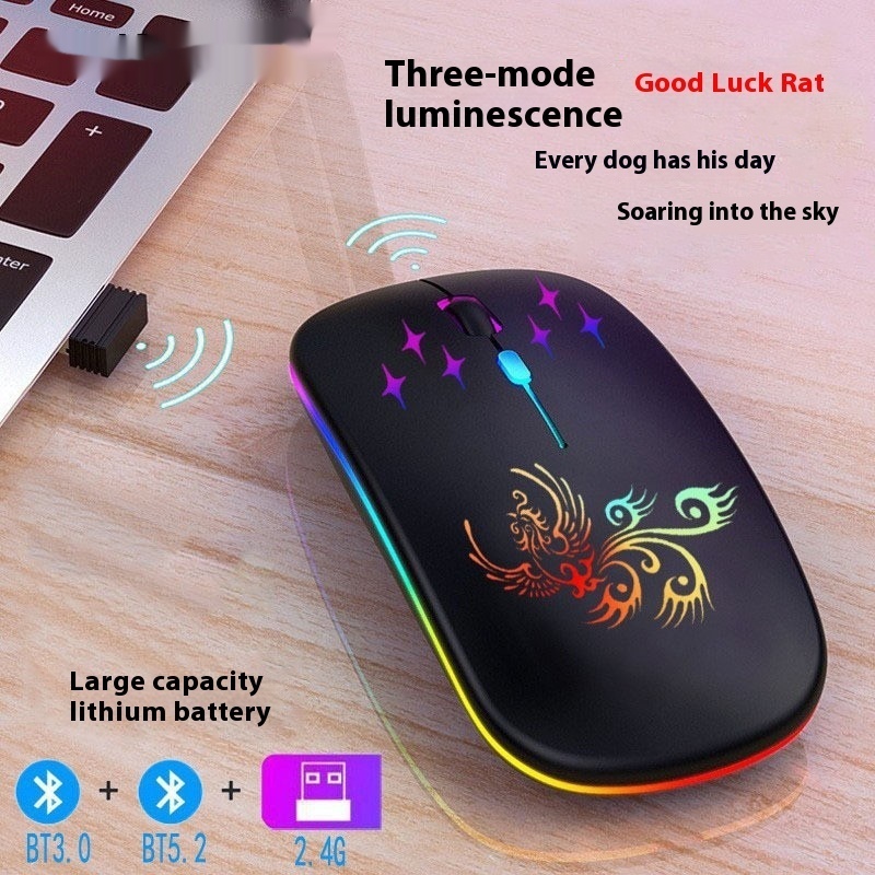 Title 1, Rechargeable Wireless Bluetooth Luminous Mouse