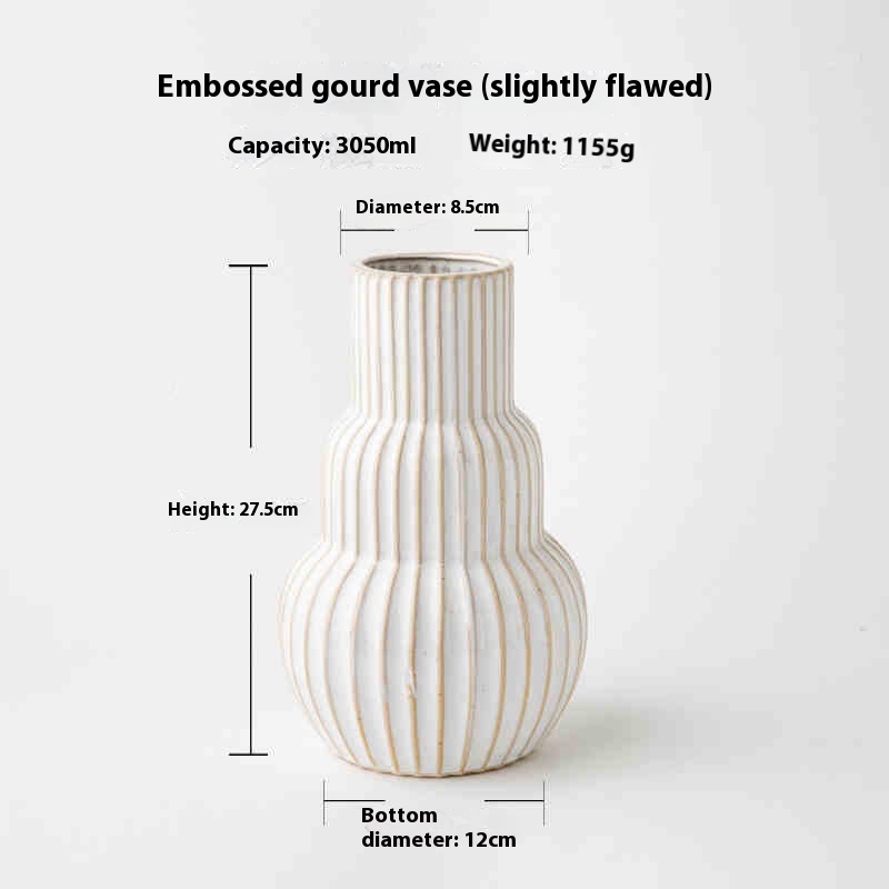 Embossed Gourd Vase