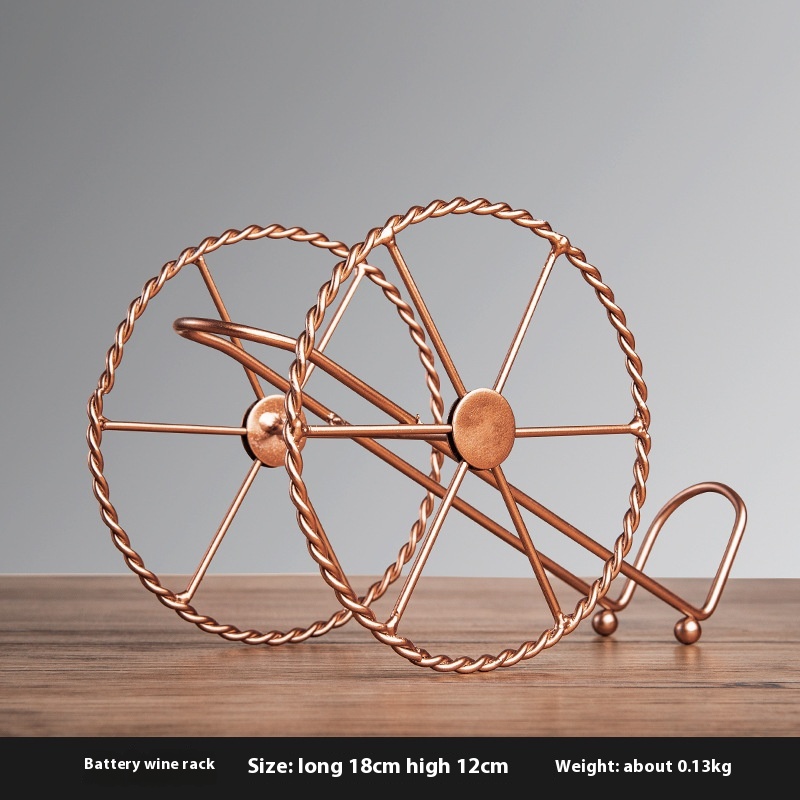 Battery Wine Rack Rose Gold