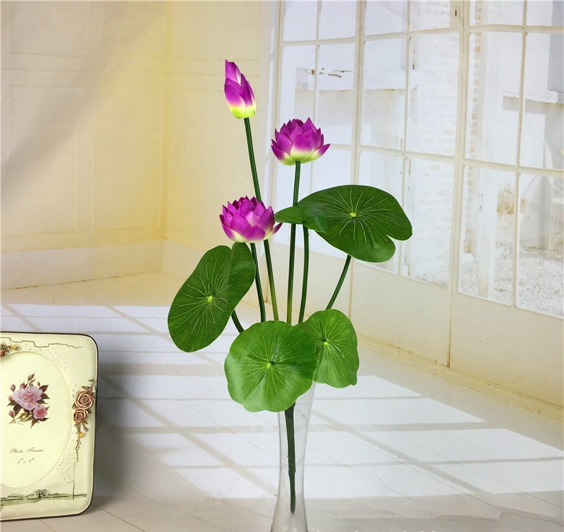 Title 7, Simulated Water Lily Home Buddha Hall Decoration