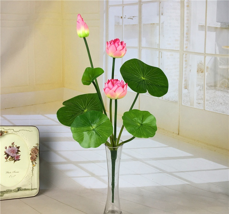 Title 4, Simulated Water Lily Home Buddha Hall Decoration