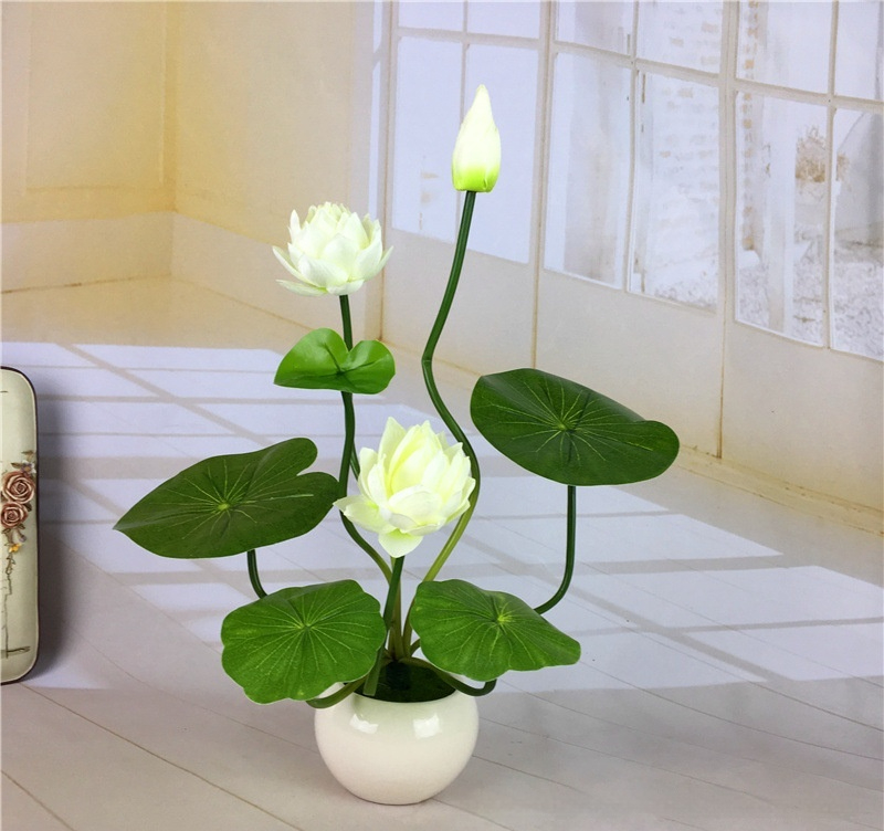 Title 9, Simulated Water Lily Home Buddha Hall Decoration