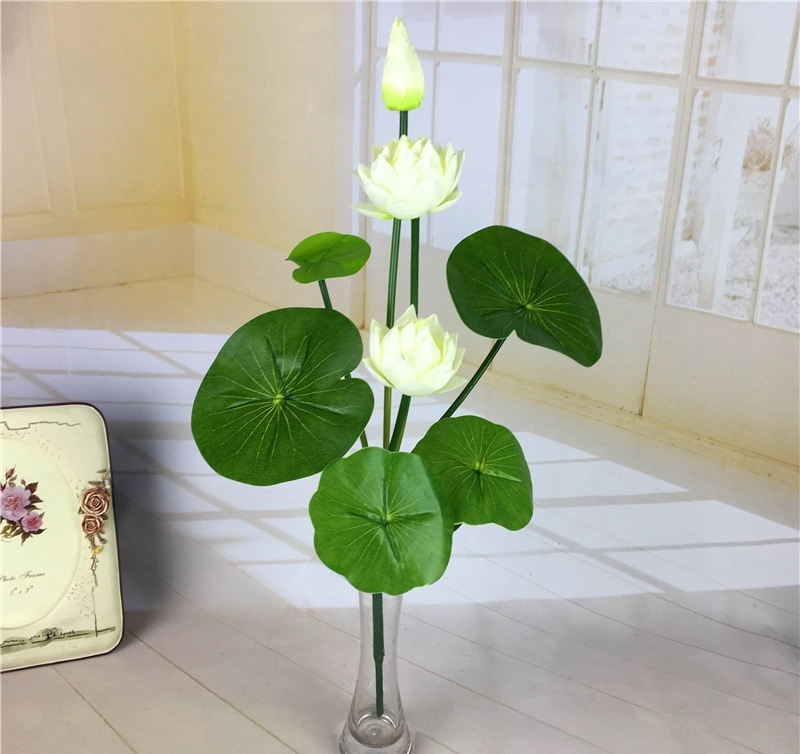 Title 3, Simulated Water Lily Home Buddha Hall Decoration