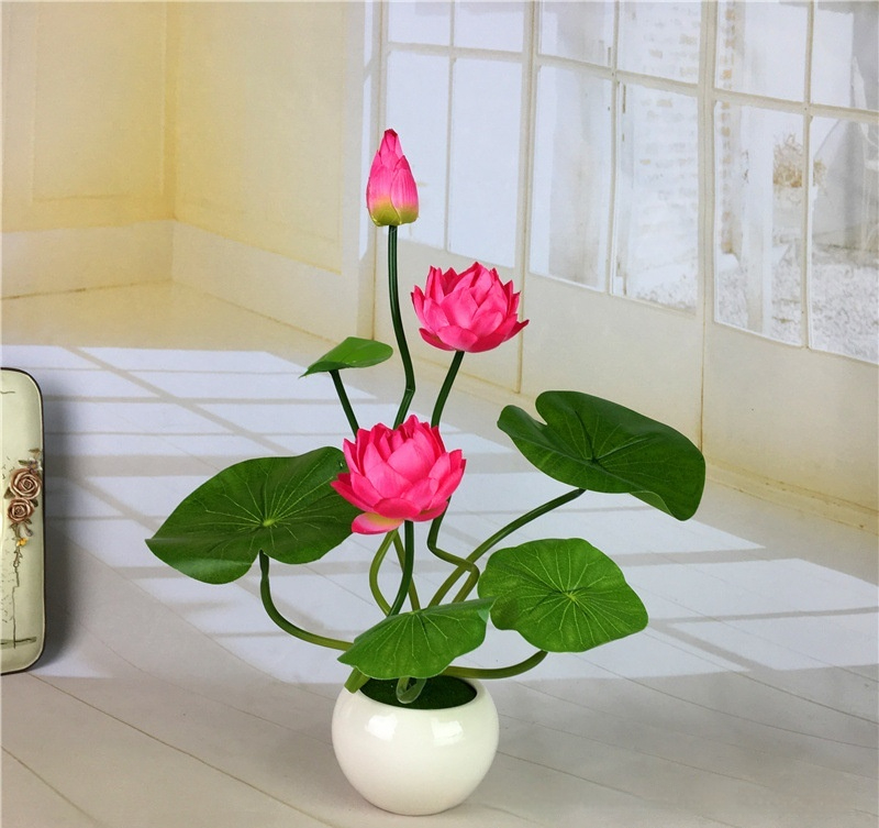 Title 5, Simulated Water Lily Home Buddha Hall Decoration