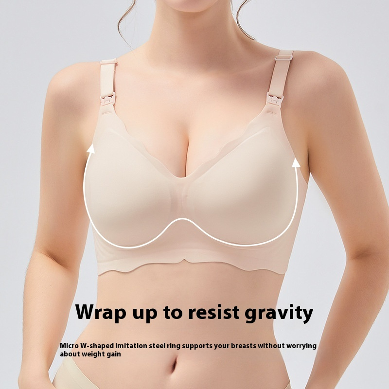 Title 2, Summer Thin Gathering Nursing Bra For Pregnant ...