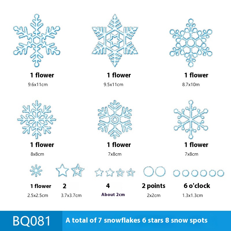 BQ081 Silver Snowflake