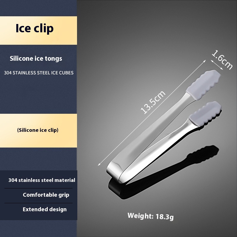 304 Silicone Ice Clip Silver