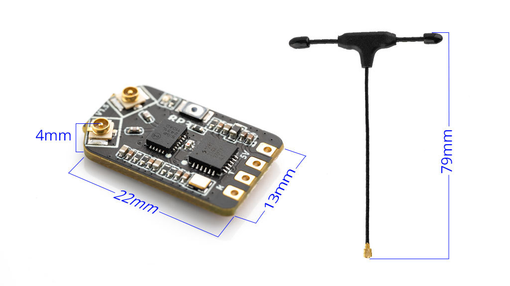 Title 4, RP3 Nano Receiver Dual Antenna Low Extension Hi...