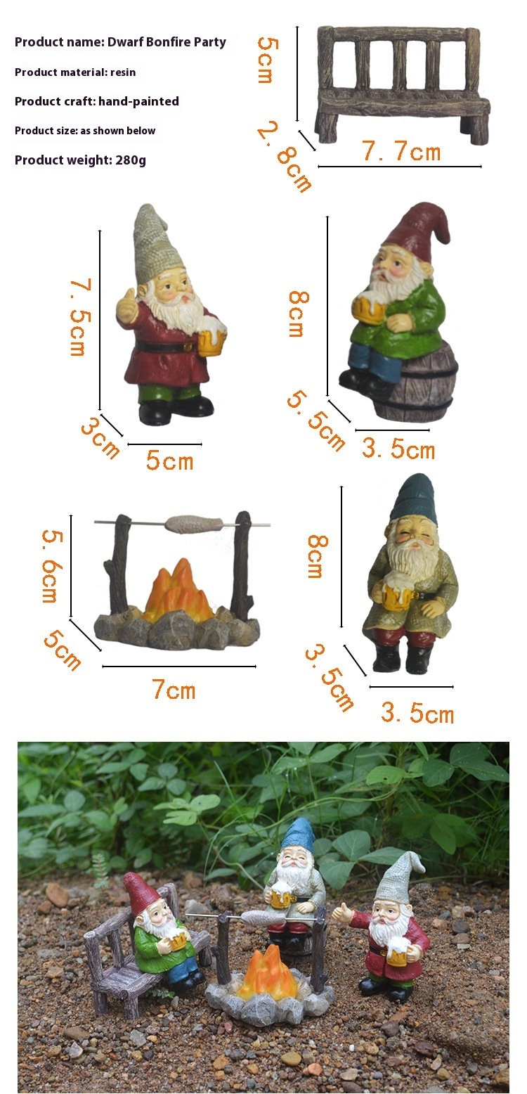 Title 6, Genie Bonfire Party Resin Decorations