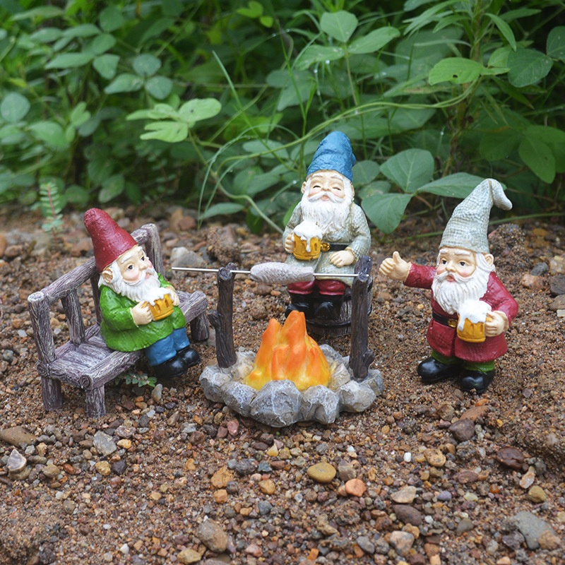 Title 1, Genie Bonfire Party Resin Decorations