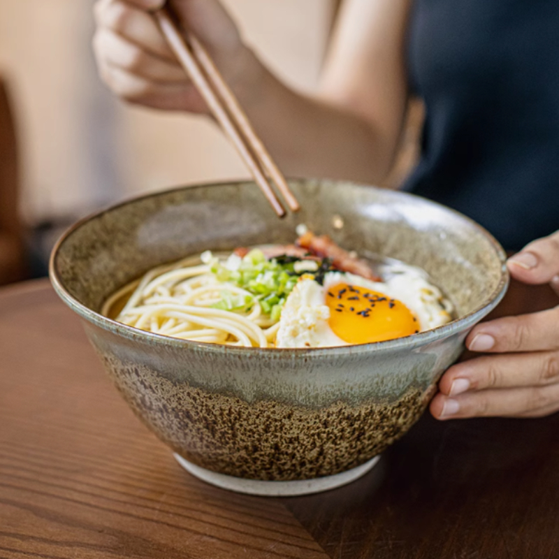 Title 2, Retro Open Ramen Bowl Ceramic Large Anti-scald ...