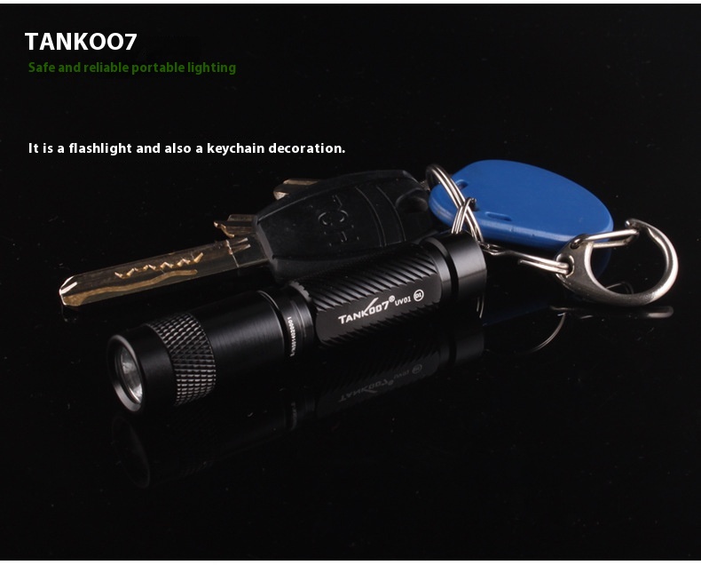 Title 9, Mini UV Flashlight Keychain Fluorescent Agent D...