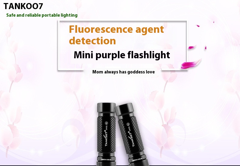 Title 12, Mini UV Flashlight Keychain Fluorescent Agent D...