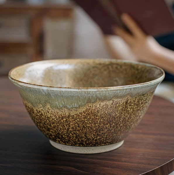 Title 3, Retro Open Ramen Bowl Ceramic Large Anti-scald ...