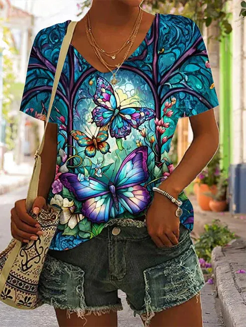 3D Printed Loose Short Sleeve Style 15 - Shop at LoveMi