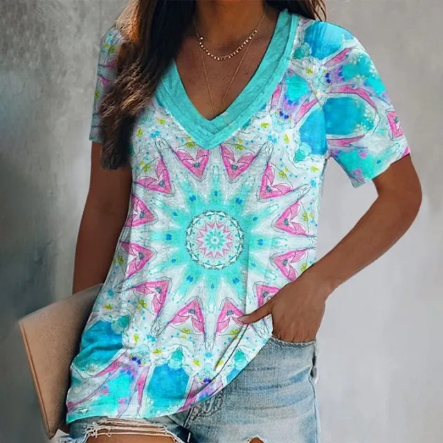 3D Printed Loose Short Sleeve Style 26 4Xl - Shop at LoveMi