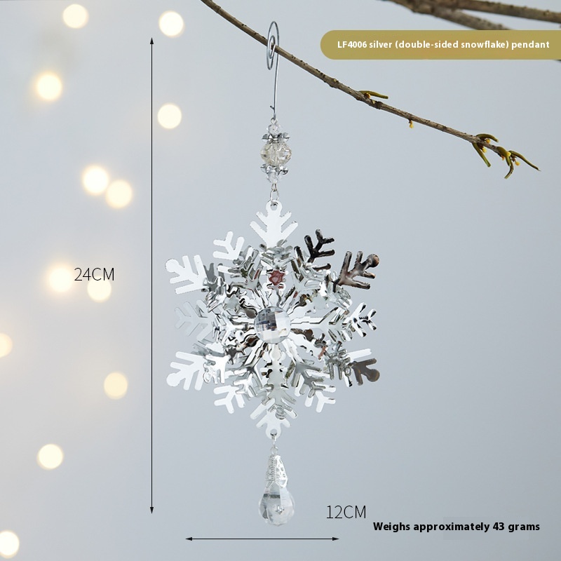 Silver Double sided Snowflake