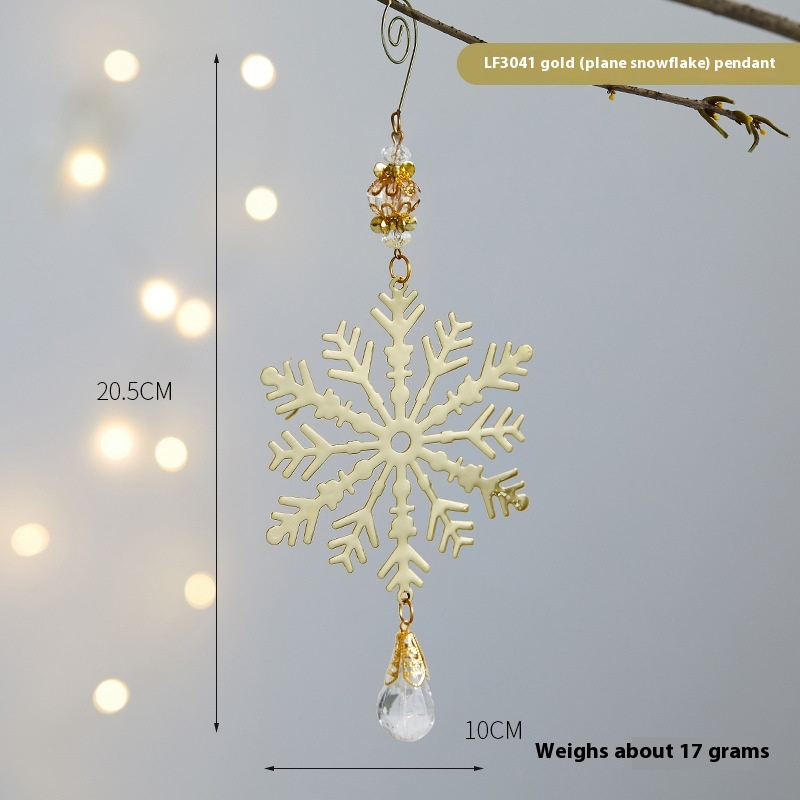 Gold Flat Snowflake