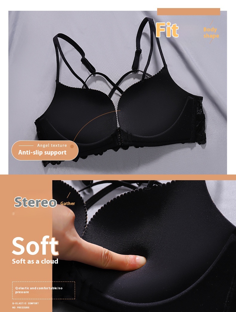 Title 15, Front Button Underwear Women Without Steel Ring...