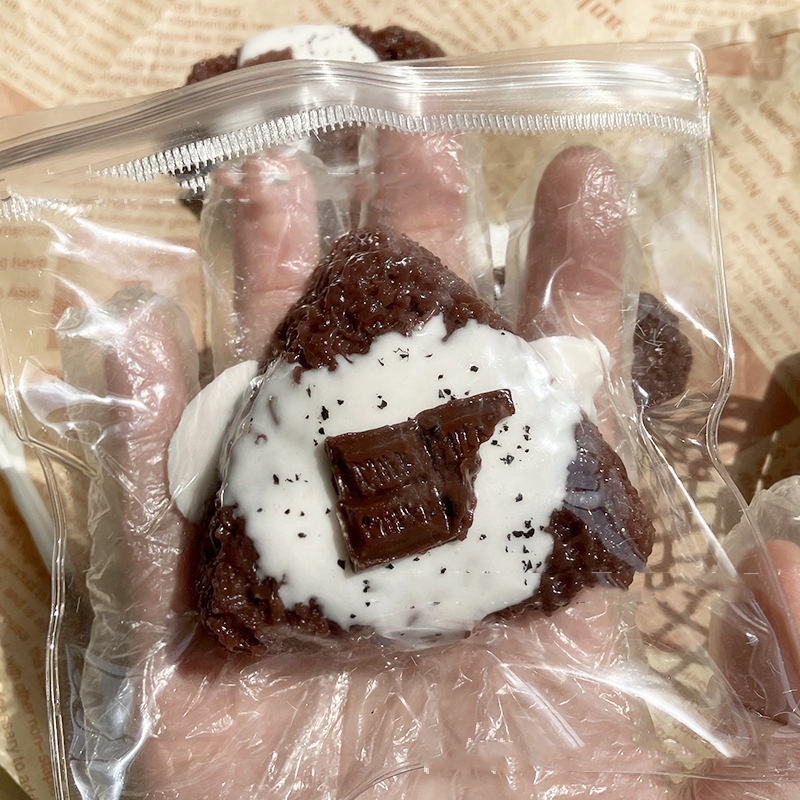 Chocolate Triangle Rice Ball