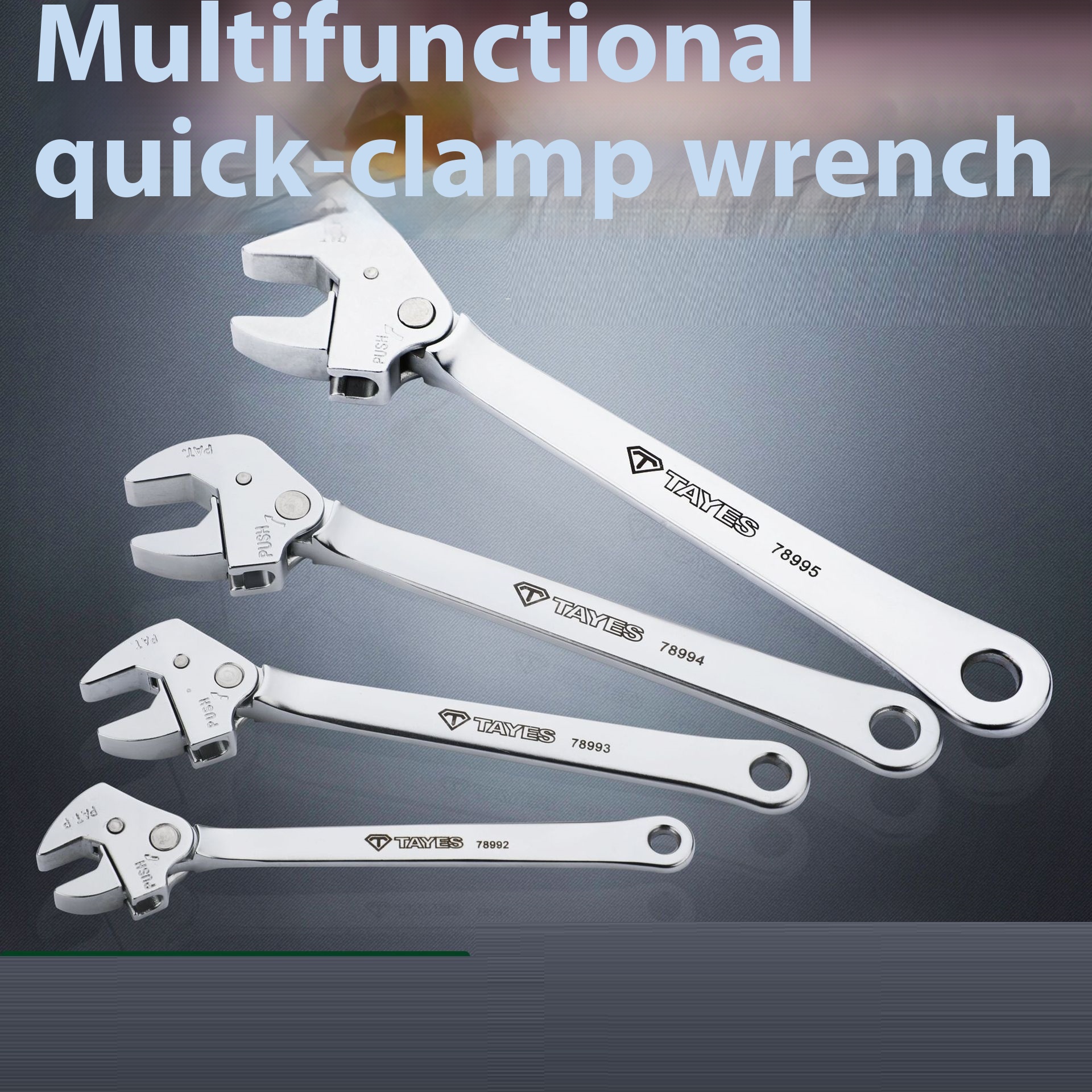 Vanadium Steel High Quality Multifunctional Quick Clamp Wrench