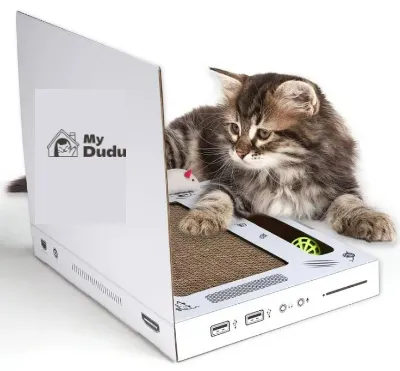 Color Laptop Cat Scratch Board Wear resistant No Dandruff White Notebook Foldable - Shop at LoveMi