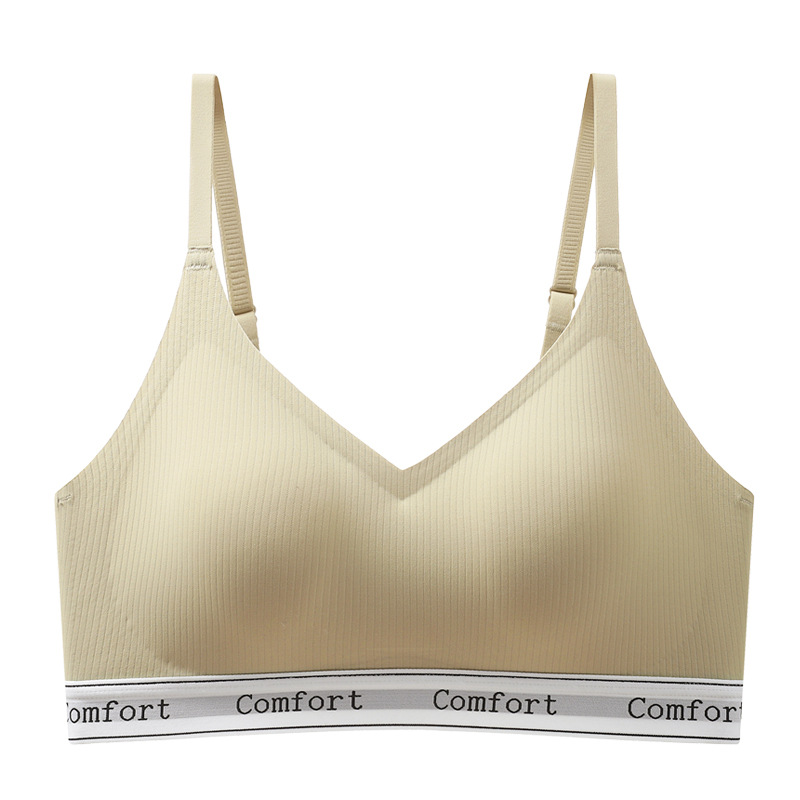 Title 7, Yoga Fashion Letters Gathering Bra Women