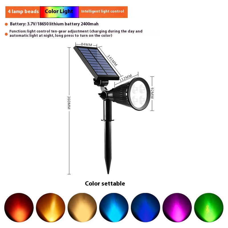 4LED Spotlight Colorful