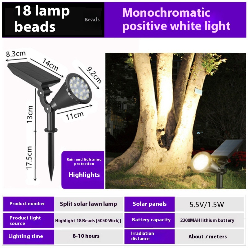 18LED Spotlight White Light