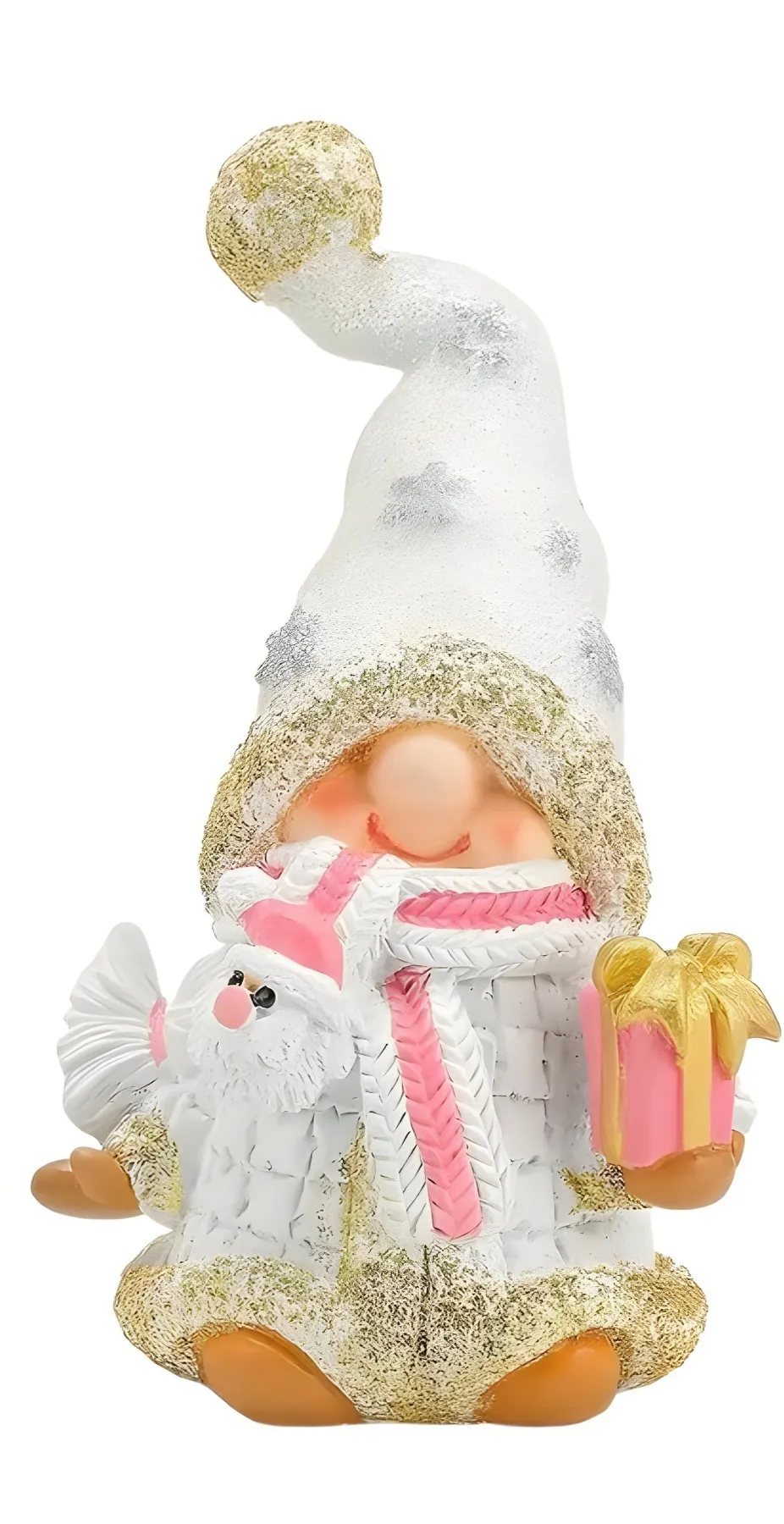 Resin Crafts Christmas Decorations Outdoor Courtyard Desktop Small Ornaments - Christmas Dwarf Girl