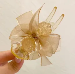 Bun Grabber Clip Headdress Sense Barrettes Female Summer Simplicity - Champagne Bow Hair Clip - View 1