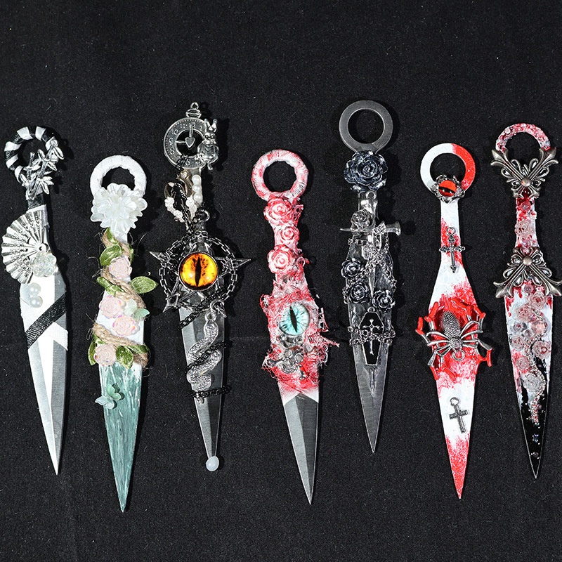 Title 1, Dark Goth Style Unpacking Knife Pendant Decorat...