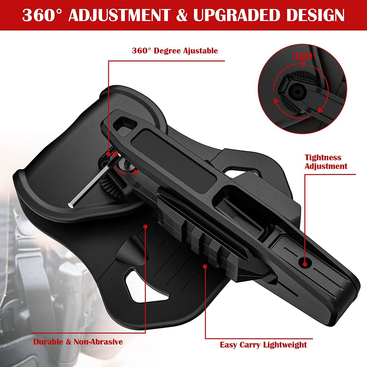 Title 5, Suitable For 9mm SW40 357 Rail Gun Holster