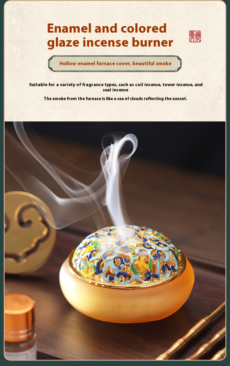 Title 10, Household Zen Pure Koperen Incense Seal Tool. C...