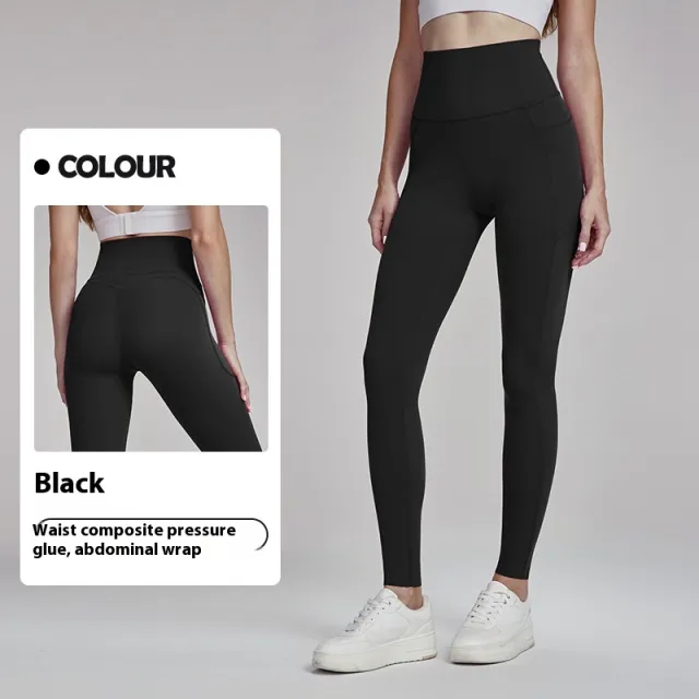Yoga Pants Women's Outer Wear Cropped Trousers Black - Shop at LoveMi