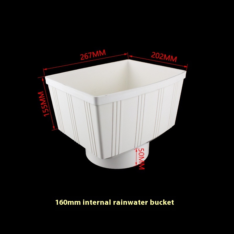 PVC Water Bucket Drain Pipe Rain Colony Dual-purpose Downcomer Accessories