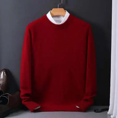 Round Neck Sweater Loose Oversized Knit Sweater