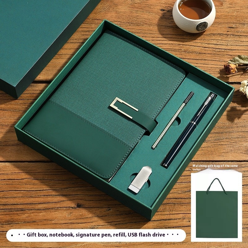 Dark Green U Disk Gift Box