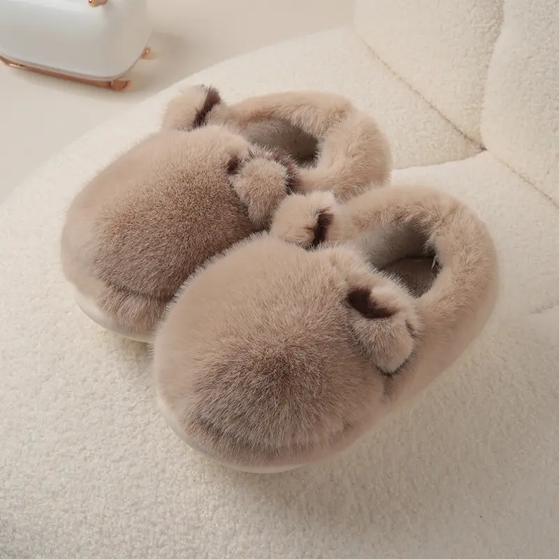 Cat Like Cotton Slippers For Women Autumn And Winter Home And Household Use
