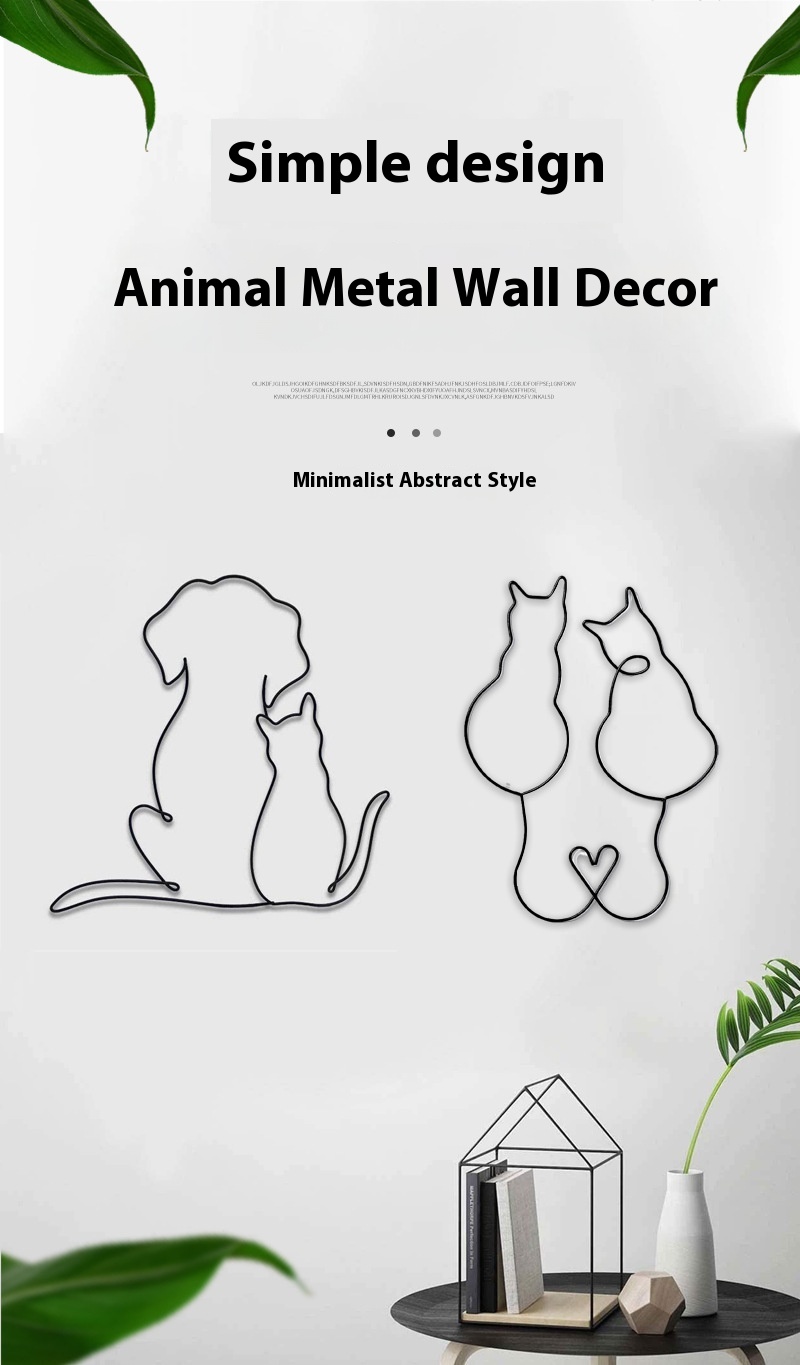 Title 5, Popular Animal Metal Block Crafts Wall Decorati...