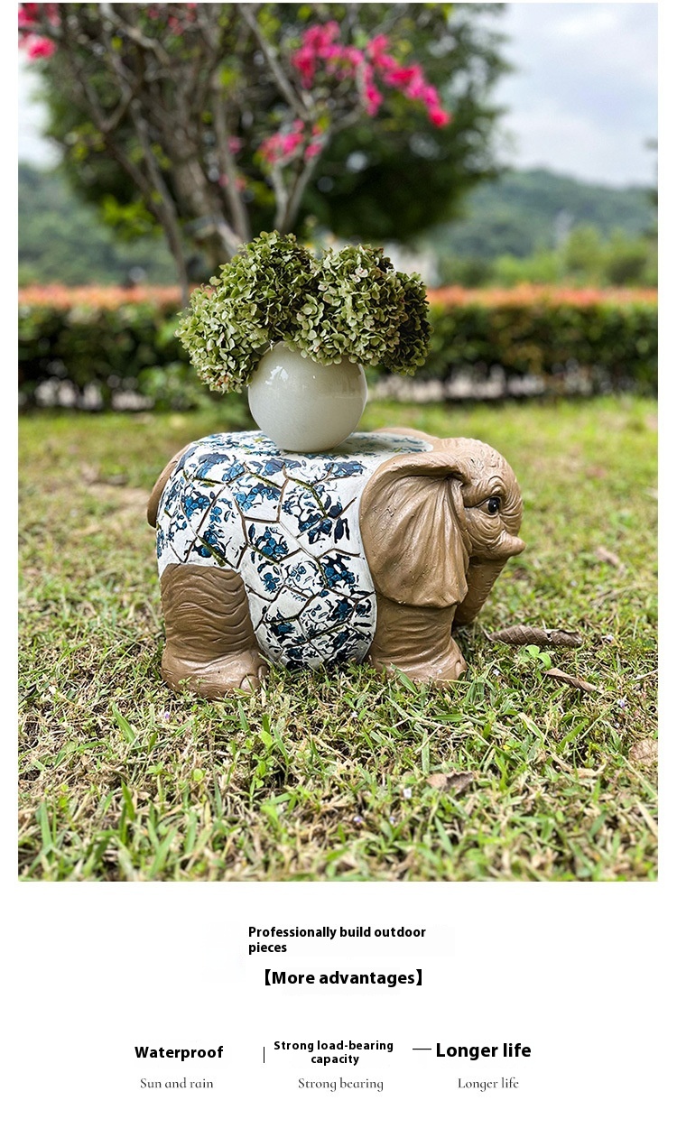 Title 7, Outdoor Garden Floor Animal Sculpture Stool Dec...