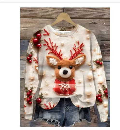 Autumn Street Fashion Round-neck Shirt Top - G7Z4703-Xl