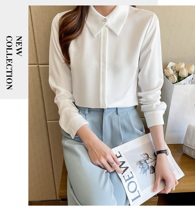 Title 4, Business Chiffon Blouse Women Long Sleeve Tops ...