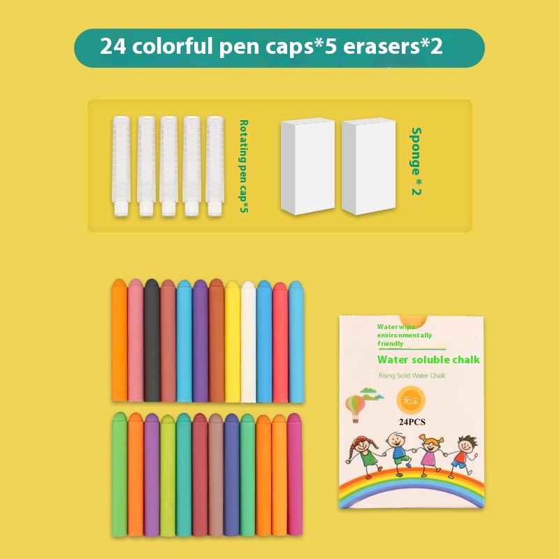 24 Color 5 Pen Sleeve 2 Eraser