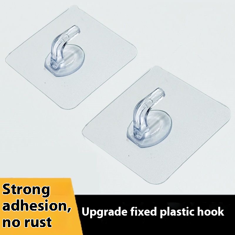 Title 1, Transparent Sticky Hook Punch-free Seamless Hoo...