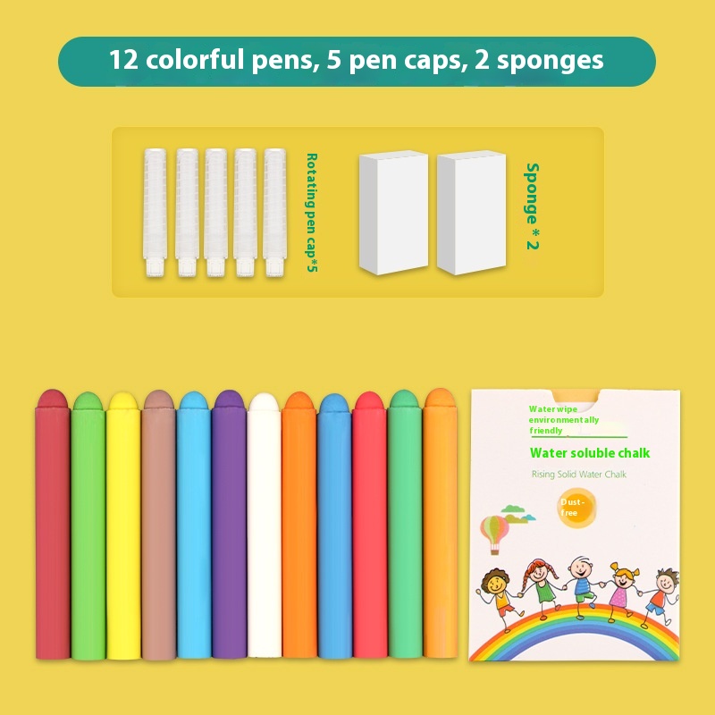 12 Color 5 Pen Sleeve 2 Eraser